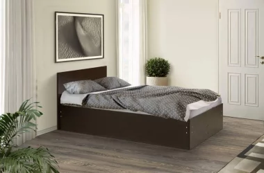 Кровать на уголках №4 1200*1900 Ясень Шимо светлый