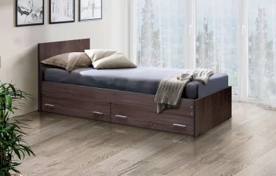 Кровать с ящиками на уголках №4 ЛДСП 900*2000 Дуб молочный