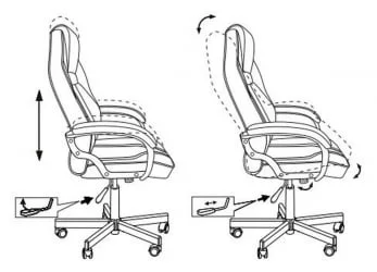 Кресло игровое Бюрократ VIKING 6 KNIGHT Черный