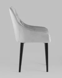 Стул Джоан велюр Светло-серый