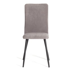 Стул обеденный La Rousse (2 шт. в упаковке) La Rousse (2 шт. в упаковке) NEW, велюр, серый/черный, 29, 45х55х93 см