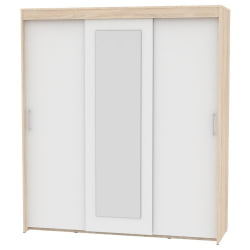 Шкаф-купе T-3-198х175х60-M(ДСС-Белый-5)