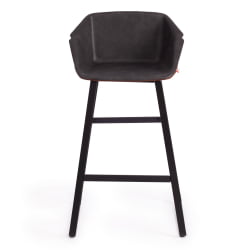 Стул барный DORO (mod. 9088S) пластик/металл, 53,5 х 52 х 74 х 97,5 см , Grey (Cерый) 7 / Brown (Коричневый) 9 / черный