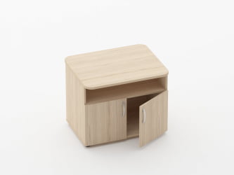 Тумба под оргтехнику Glassy 3.16.10 Дуб молочный