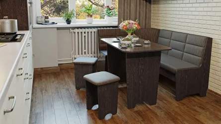 Кухонный уголок Техас Исп.2 Венге/Кашемир коричневый