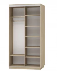 Шкаф-купе двухдверный Экспресс Дуо 1200х2400h Лондон/Ясень шимо светлый