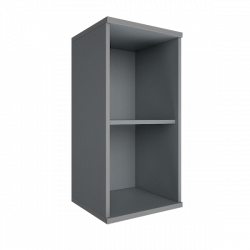 Стеллаж низкий узкий Riva А.СУ-3 Клен/Металлик