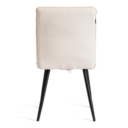 Металлический стул Sweet LT, велюр, молочный/черный, 4, 41х55х88 см