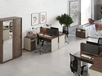 Дверь средняя с фурнитурой New Line NLN36356203 Дуб шамони темный