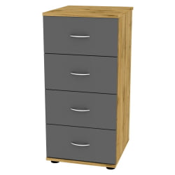 Комод Алиса(K3)856х401х459ручкаскоба96мм(ДВ-Графит)