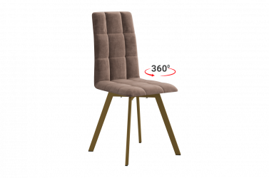 Стул Турин 2 Т2П мокко (велюр)/золото