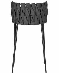 Стул барный ДОБРИН АМЕЛИА (серая ткань (Ф-48), темно-серый винтажный ПУ (МФ-12)) / DOBRIN AMELIA (F-48), PU (MF-12))