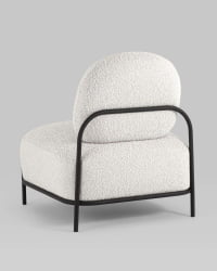 Кресло Стоун 1 ткань букле Молочный