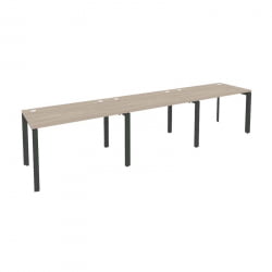 Рабочая станция на П-образном м/к ОНИКС О.МП-РС-3.2.7 Дуб Аттик/Антрацит / ONIX O.MP-RS-3.2.7