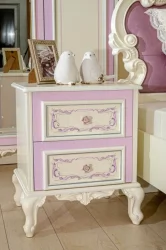 Тумба прикроватная Маркиза ЛД 517.015.000 Алебастр