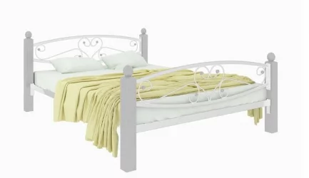 Кровать Каролина Lux plus 1800х2000 Белая