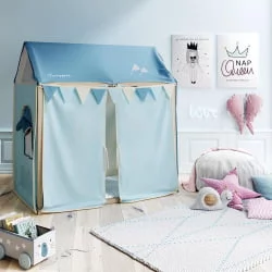 Кровать 140х70 Micuna Tipi House MONT-1874 Waterwood/White