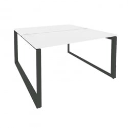 Рабочая станция на О-образном м/к ОНИКС О.МО-Д.РС-2.3.7 Белый Бриллиант/Антрацит / ONIX O.MO-D.RS-2.3.7