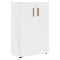 Шкаф с глухими средними дверьми Форта ФМC 80.1(З) Белый премиум / Forta FMC 80.1(Z)