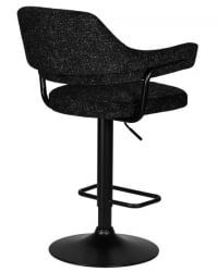 Стул барный DOBRIN CHARLY BLACK (черный твид (LEO18)) 2 шт