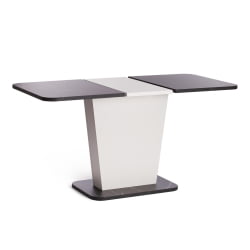 Стол обеденный GENT ЛДСП, 110-145x68,6x75,5 см, Мрамор Блэк Роял/Белый