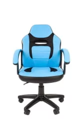 Детское кресло CHAIRMAN KIDS 110 Черный-голубой