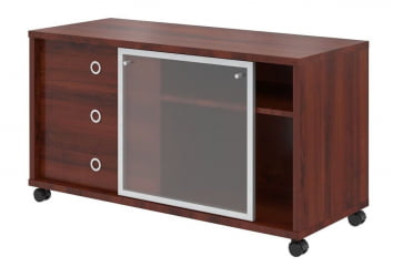 Тумба мобильная с дверью купе В 202.2 Бургунди