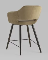 Стул полубарный Саймон ПЛ велюр Капучино