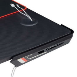 Стол для для компьютера (для геймеров) L-формы c электрической регулировкой по высоте EUREKA ERK-EGD-L60R-B-US