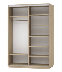 Шкаф-купе двухдверный Экспресс Дуо Медиум 1600х2400h Дуб сонома