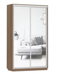 Шкаф-купе двухдверный Экспресс Дуо Экспенс 1200х2200х Ясень шимо тёмный / 1200х2200h