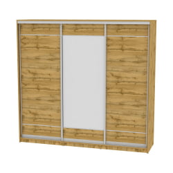 Шкаф-купе B-230х235х60-3(ДВ-D7D8D7)