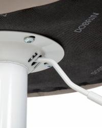 Стул барный ДОБРИН ТАИЛОР ВХИТЕ (серый велюр (МДЖ9-75)) 2 шт / DOBRIN TAILOR WHITE (MJ9-75))