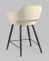 Стул полубарный Саймон (ПБ) велюр Бежевый