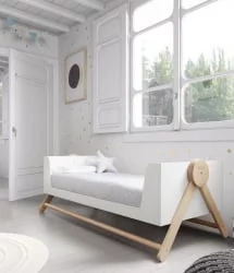 Кроватка 140x70 Micuna Swing Big White/Waterwood