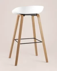 Барный стул Libra Soft с подушкой Белый