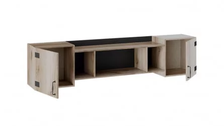 Шкаф навесной Окланд ТД-324.12.21 Фон Черный/Дуб Делано