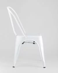 Стул TOLIX с высокой спинкой Белый глянцевый