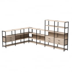 Набор стеллажных систем Everprof EVO №19 Кашемир Черный