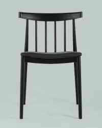 Стул пластиковый Ranch с мягким сиденьем Черный