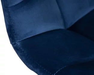 Стул барный DOBRIN TAILOR WHITE Синий велюр MJ9-117