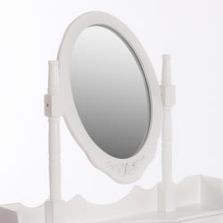 Туалетный столик с зеркалом и табуретом Secret De Maison GAUDE (mod. TT-DT003) МДФ+Павловния, 75*40*145, Белый (White)