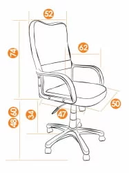Кресло руководителя СН757 серый 207,черный 2603