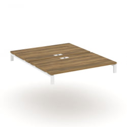 Двойной стол надставка на две опорные тумбы CONCEPT CN.DSN-006 Сандал янтарный Белый