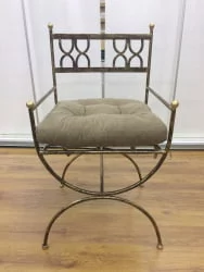 Кресло Виконт кованое цвет шоколад