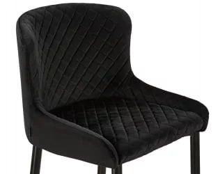Стул барный DOBRIN CHRISTIAN 75 Черный велюр V108-77