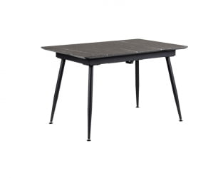 Стол Месси раздвиж. 140-180 Темный мрамор/Бабочка