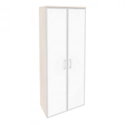 Шкаф высокий широкий ОНИКС О.СТ-1.10Р вхите Денвер Светлый / ONIX O.ST-1.10R white