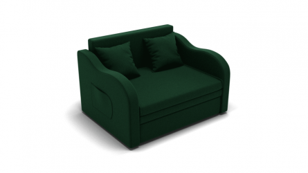 Диван велюр Бали ППУ, ортопед латы (ЗР) Цвет фасада: Зеленый; Тип: Прямой; Материал фасада: Металл/Велюр