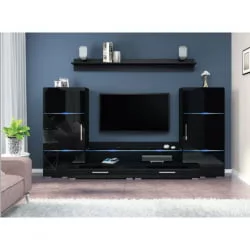 Гостиная Домино L2800 Черный глянец